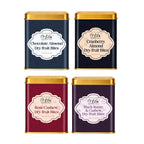 Lila Dry Fruits Date Bites Chocolate Almond, Cranberry Almond, Rose Cashew & Black Raisin Cashew (Pack of 4)