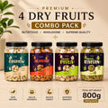 Premium 4 Dry Fruits Combo (200g Each) – Cashews, Almonds, Pistachios & Raisins