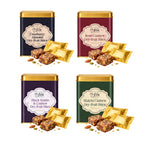 Lila Dry Fruits Date Bites Cranberry Almond, Rose Cashew, Black Raisin Cashew & Elaichi Cashew (Pack of 4)