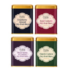 Lila Dry Fruits Date Bites Cranberry Almond, Rose Cashew, Black Raisin Cashew & Elaichi Cashew (Pack of 4)