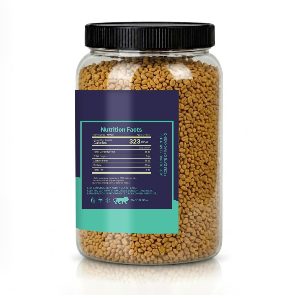 LILA DRY FRUITS Methi Dana (Fenugreek Seeds) | Whole Kitchen Spice