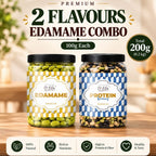 Lila Dry Fruits Premium Edamame 2 Flavours Combo – Classic Edamame & Protein Beans (Pack of 2, 100g Each)