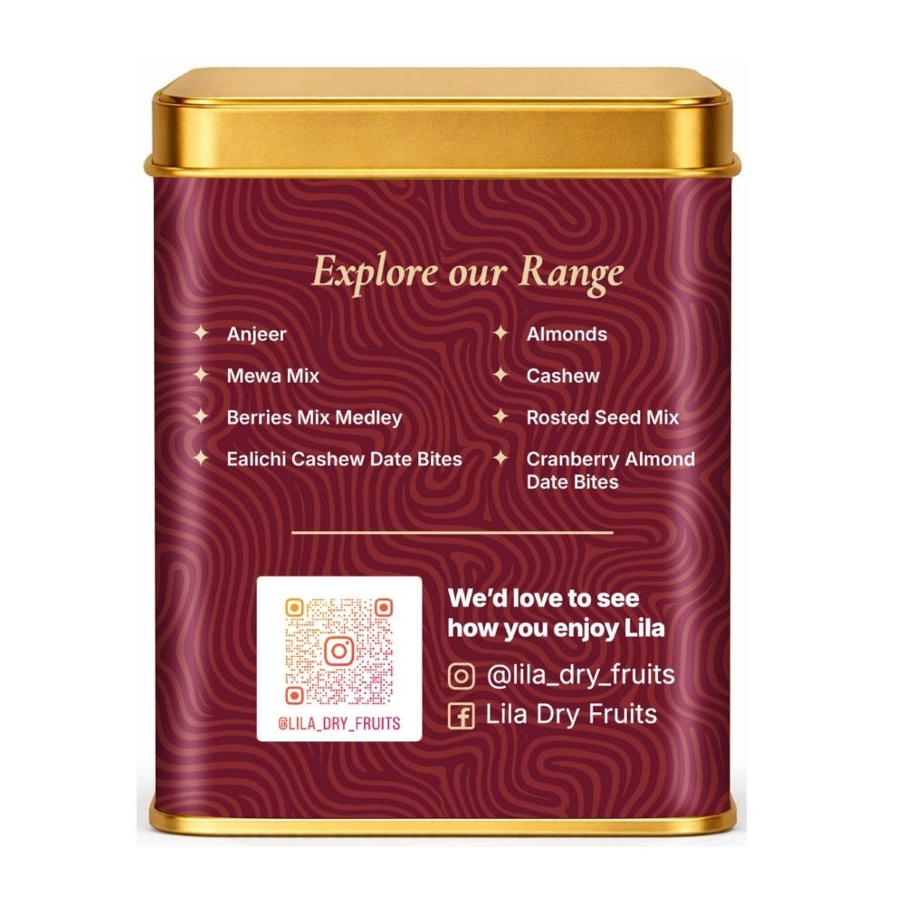 LILA DRY FRUITS Dry Fruit Bites 200 gms Rose Cashew Dry Fruits Barfi | Cashew Almond Dates Gulkand Mithai