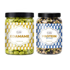 Lila Dry Fruits Premium Edamame 2 Flavours Combo – Classic Edamame & Protein Beans (Pack of 2, 100g Each)