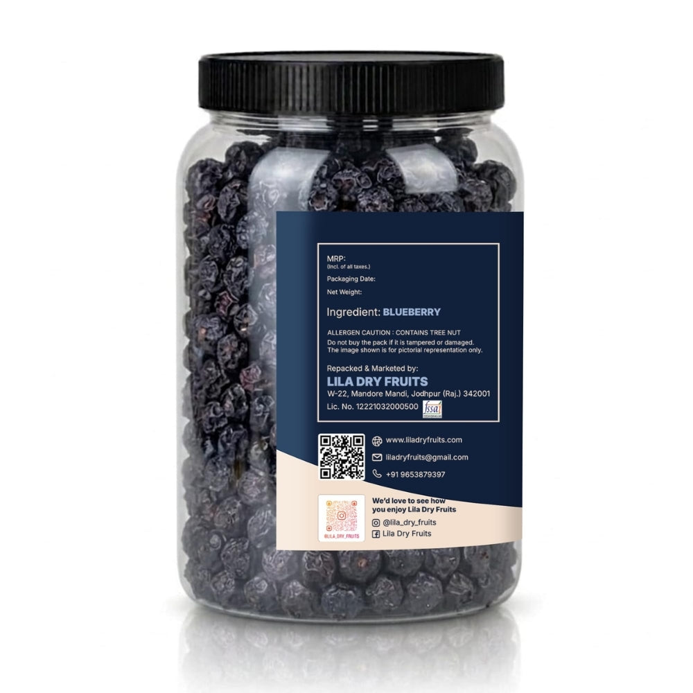 LILA DRY FRUITS Dried Blueberries | Premium Sweet & Tangy Dried Berries
