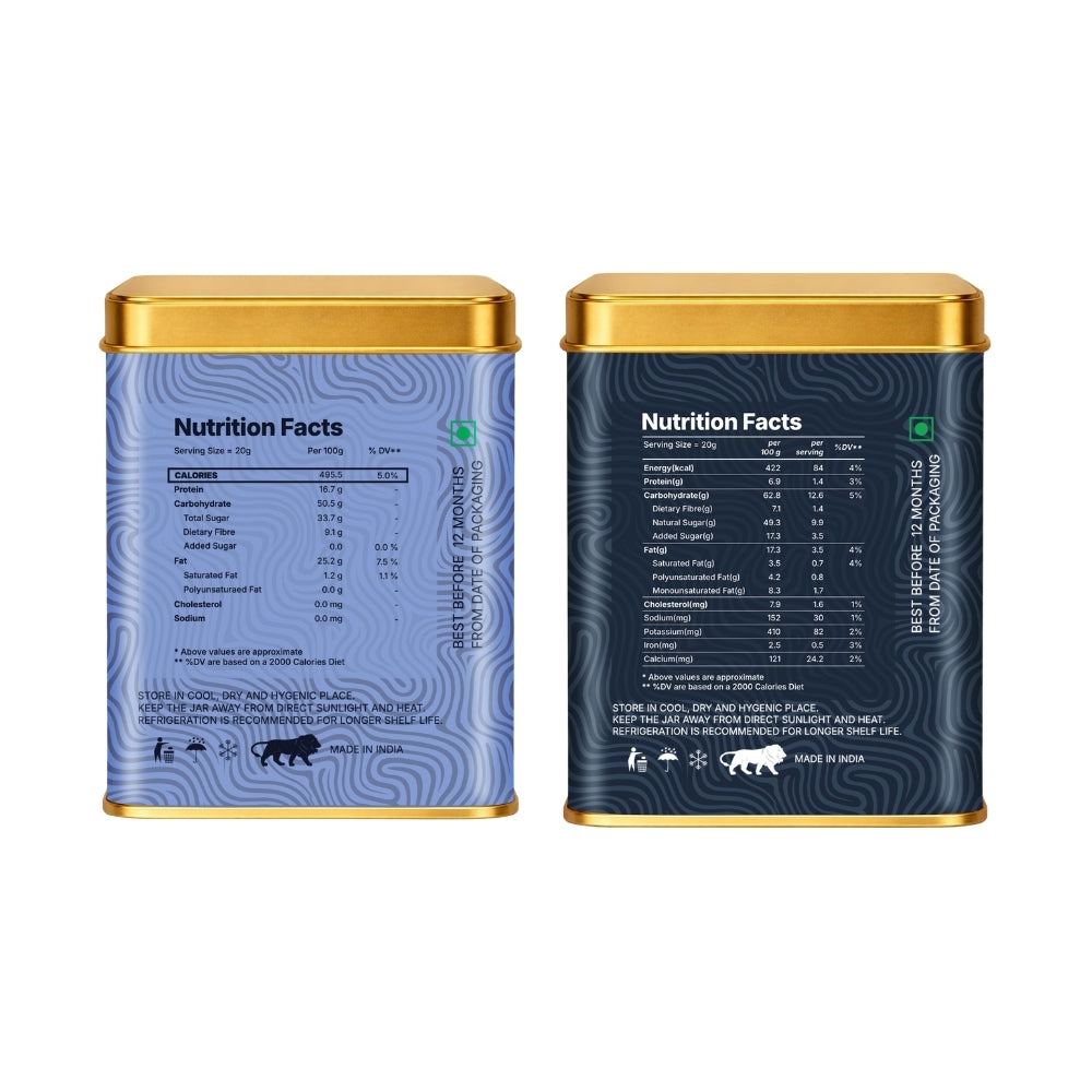 Lila Dry Fruits Date Bites Classic & Chocolate Almond (Pack of 2)