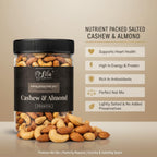 LILA DRY FRUITS Himalayan Pink Salt Cashew Almond Mix | Roasted Kaju Badam
