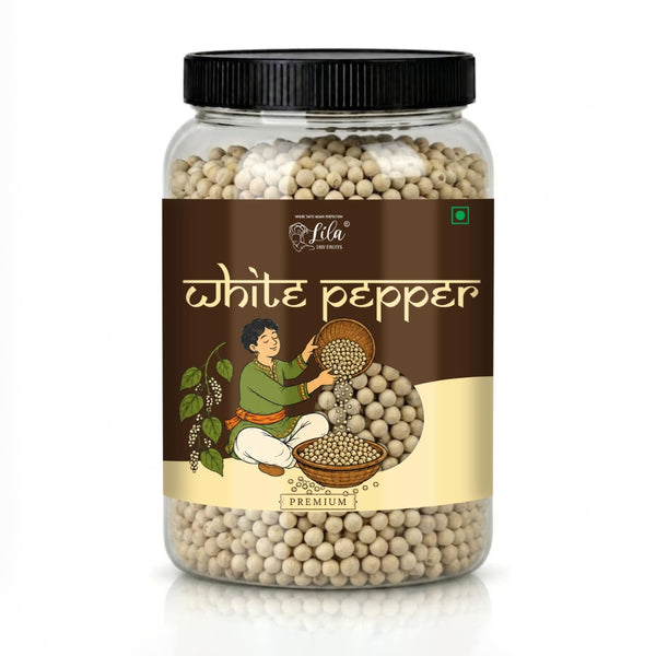 LILA DRY FRUITS Whole White Pepper | Premium White Peppercorns