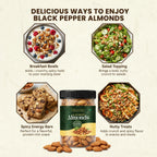Black Pepper Flavoured Almonds 250g Crunchy Roasted Snack