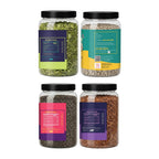 Premium 4 Seeds Combo (200g Each) – Chia Seeds, Flax Seeds, Pumpkin Seeds & Sunflower Seeds