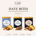 Lila Dry Fruits Date Bites Classic, Chocolate Almond & Cranberry Almond (Pack of 3)