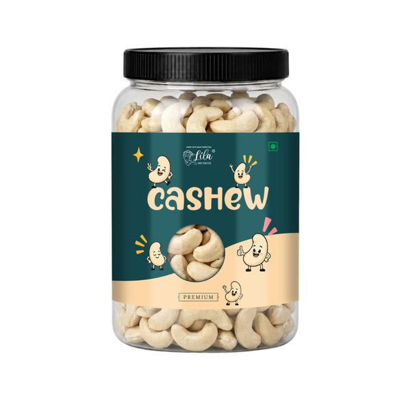 LILA DRY FRUITS Cashew Whole Kaju Premium Crunchy Nut Healthy Snack Rich in Protein Energy Dry Fruits for Daily Use Cooking Sweets Roasted Salted Snack Alternative