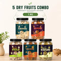 Premium 5 Dry Fruits Combo Pack (200g Each) – Cashew, Almond, Pista, Anjeer & Raisins