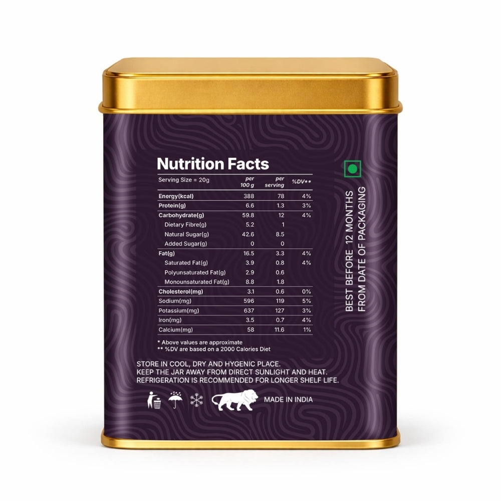 LILA DRY FRUITS Dry Fruit Bites 200 g (10 Pieces) Dates Barfi with Black Raisins & Cashew | Date Mithai Healthy Sweet Snack with Desi Ghee