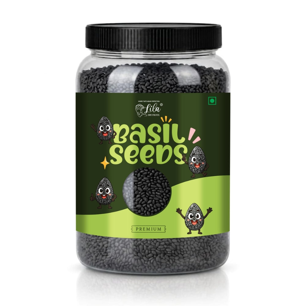 LILA DRY FRUITS Basil Seeds (Sabja Seeds) | Natural Tukmaria for Drinks & Falooda