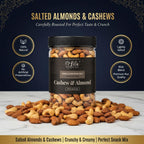 LILA DRY FRUITS Himalayan Pink Salt Cashew Almond Mix | Roasted Kaju Badam