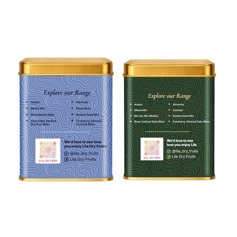 Lila Dry Fruits Date Bites Classic & Elaichi Cashew (Pack of 2)