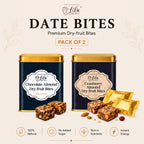 Lila Dry Fruits Date Bites Chocolate Almond & Cranberry Almond (Pack of 2)