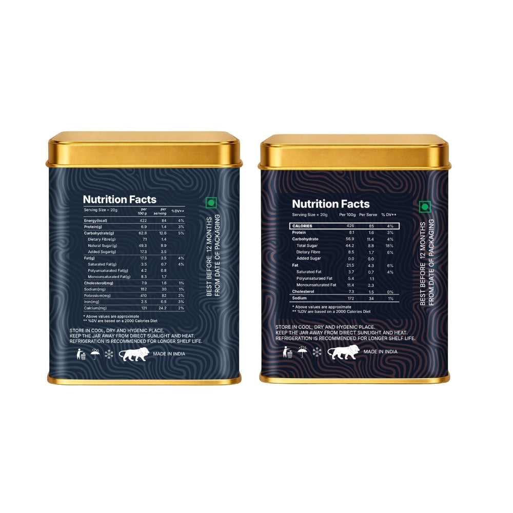 Lila Dry Fruits Date Bites Chocolate Almond & Cranberry Almond (Pack of 2)