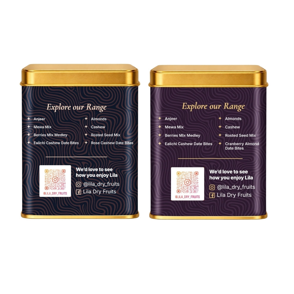 Lila Dry Fruits Date Bites Cranberry Almond & Black Raisin Cashew (Pack of 2)