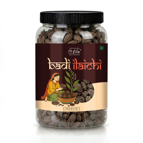 LILA DRY FRUITS Donda Black Cardamom (Badi Elaichi) | Whole Spice