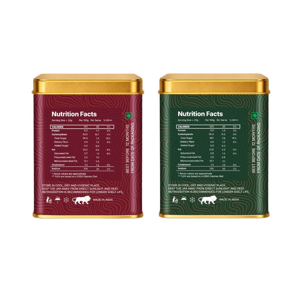 Lila Dry Fruits Date Bites Rose Cashew & Elaichi Cashew (Pack of 2)