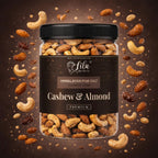 LILA DRY FRUITS Himalayan Pink Salt Cashew Almond Mix | Roasted Kaju Badam