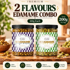 Lila Dry Fruits Premium Edamame 2 Flavours Combo – Magic Masala & Roasted & Salted (Pack of 2, 100g Each)