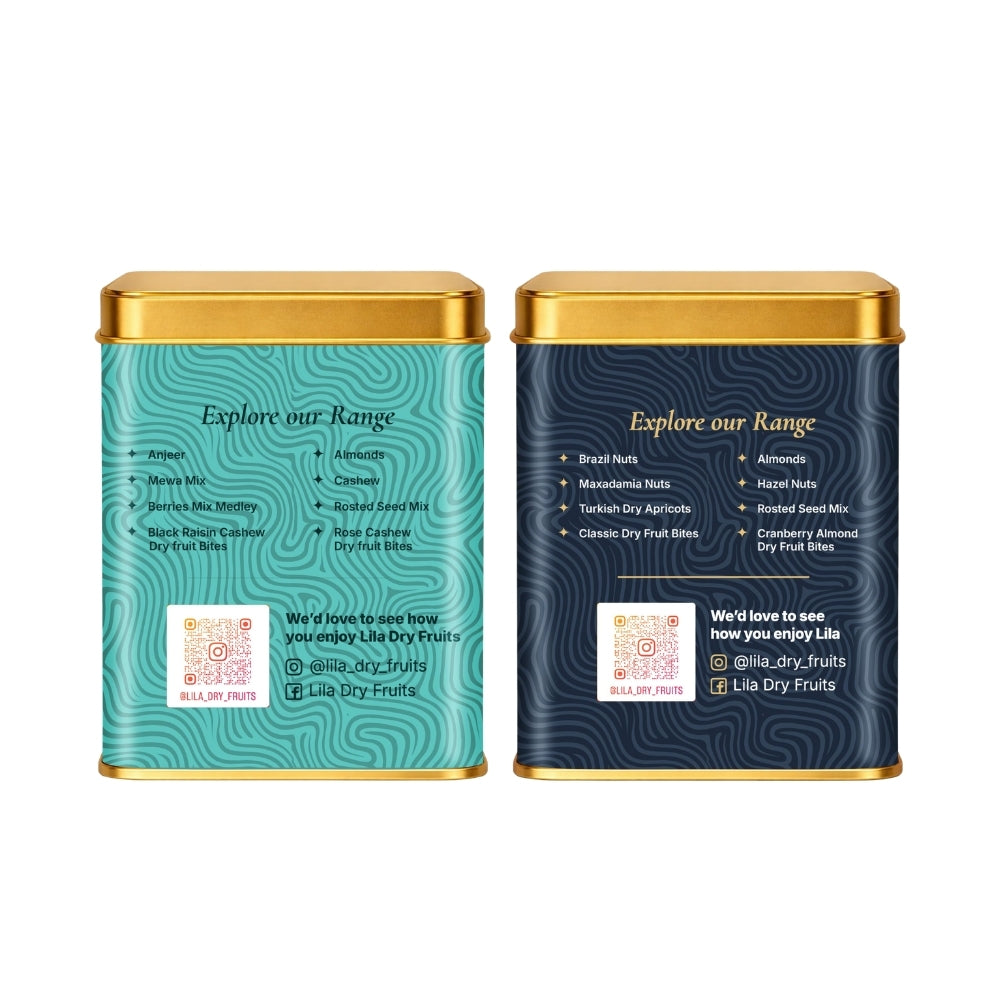 Lila Dry Fruits Date Bites Crunchy Classic & Chocolate Almond (Pack of 2)