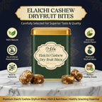 LILA DRY FRUITS Dry Fruit Bites 200 gms Elaichi Cashew Dry Fruits Barfi | Dates, Cashews, Cranberries, Desi Ghee & Cardamom
