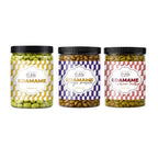 Lila Dry Fruits Premium Edamame 3 Flavours Combo – Classic, Magic Masala & Indian Tadka (Pack of 3, 100g Each)