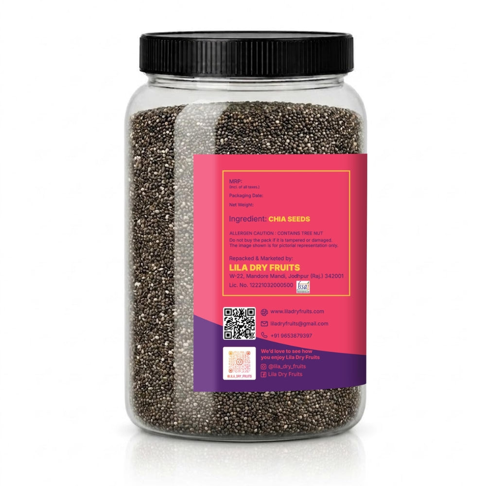 LILA DRY FRUITS Chia Seeds Rich in Fiber, Protein