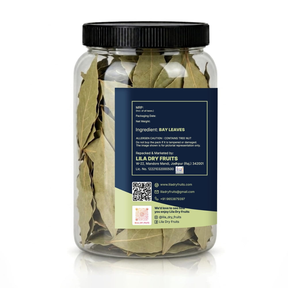 LILA Dry Fruits Whole Tej Patta (Bay Leaves) – Aromatic Cooking Spice