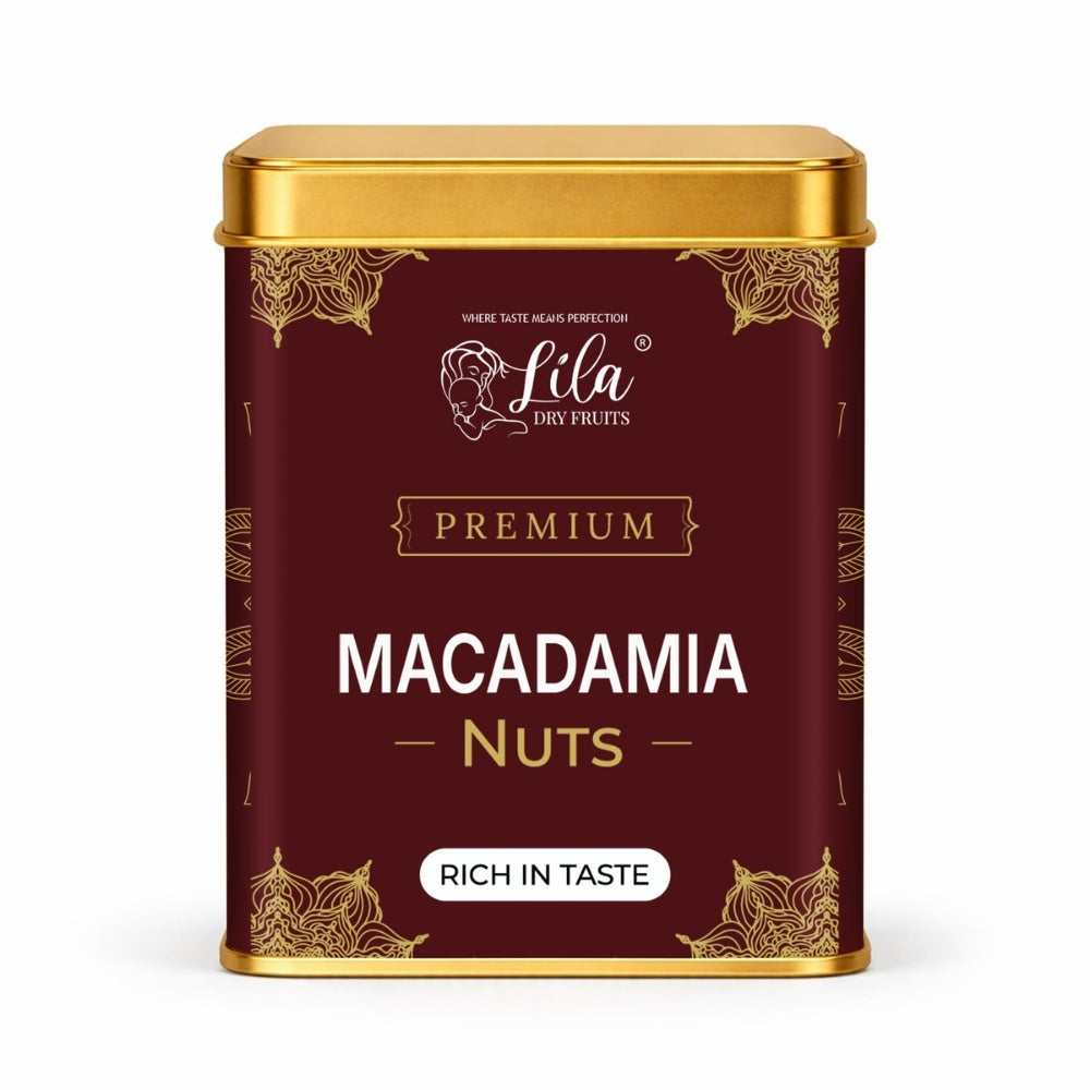 LILA DRY FRUITS Macadamia Nuts 275g | Premium Whole Keto Friendly Nuts