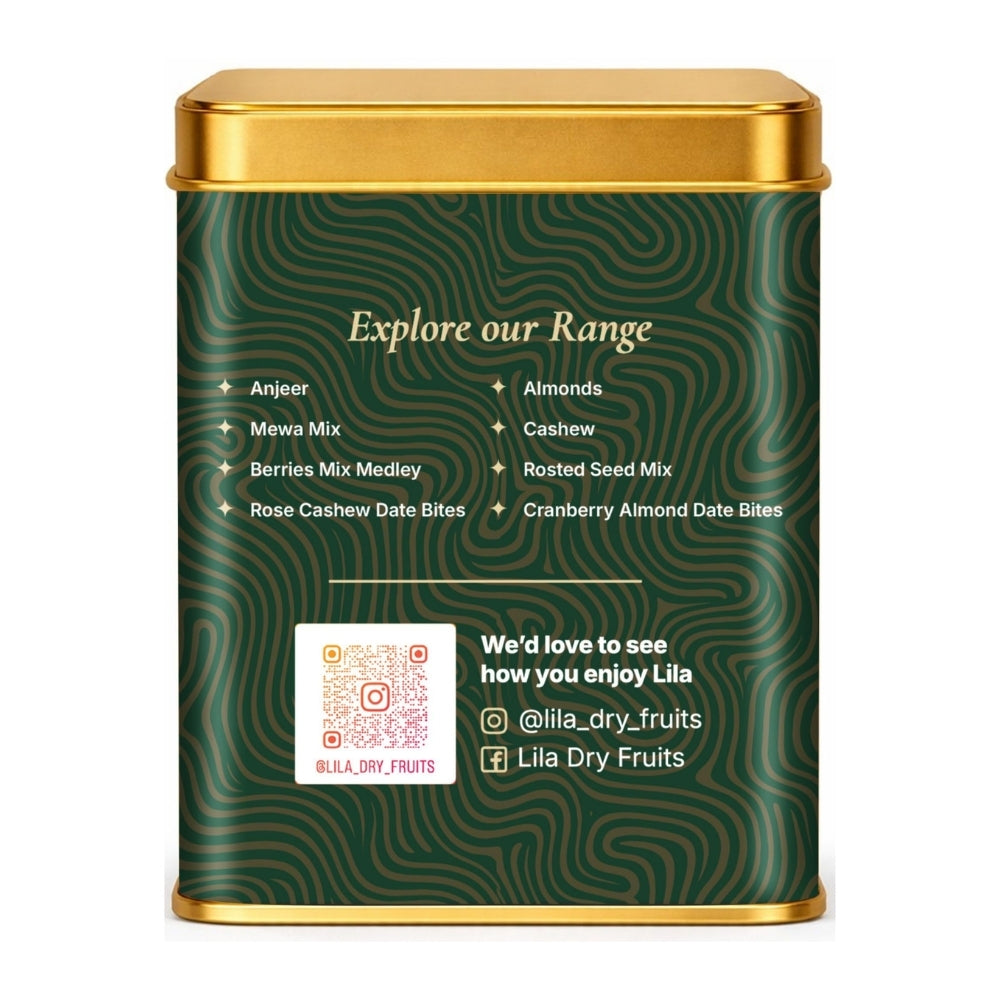 LILA DRY FRUITS Dry Fruit Bites 200 gms Elaichi Cashew Dry Fruits Barfi | Dates, Cashews, Cranberries, Desi Ghee & Cardamom