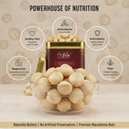 LILA DRY FRUITS Macadamia Nuts 275g | Premium Whole Keto Friendly Nuts