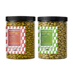 Lila Dry Fruits Premium Edamame 2 Flavours Combo – Indian Tadka & Roasted & Salted (Pack of 2, 100g Each)