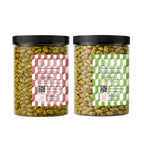 Lila Dry Fruits Premium Edamame 2 Flavours Combo – Indian Tadka & Roasted & Salted (Pack of 2, 100g Each)
