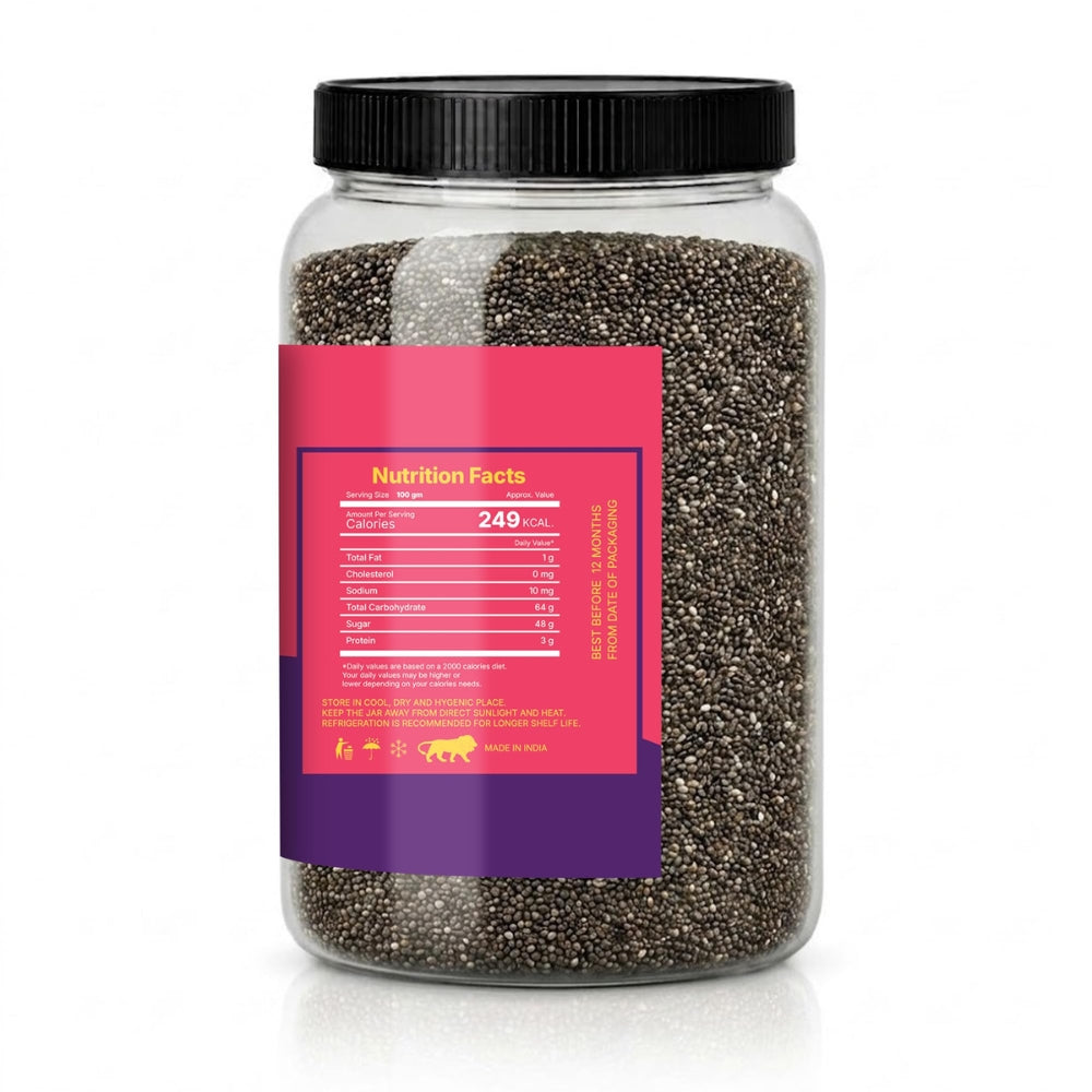 LILA DRY FRUITS Chia Seeds Rich in Fiber, Protein