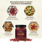 LILA DRY FRUITS Flavoured Cranberries with Black Pepper & Pink Salt Dried Cranberry Snack Tangy Spicy Cran Berries for Healthy Snacking & Munching Perfect for Gifting