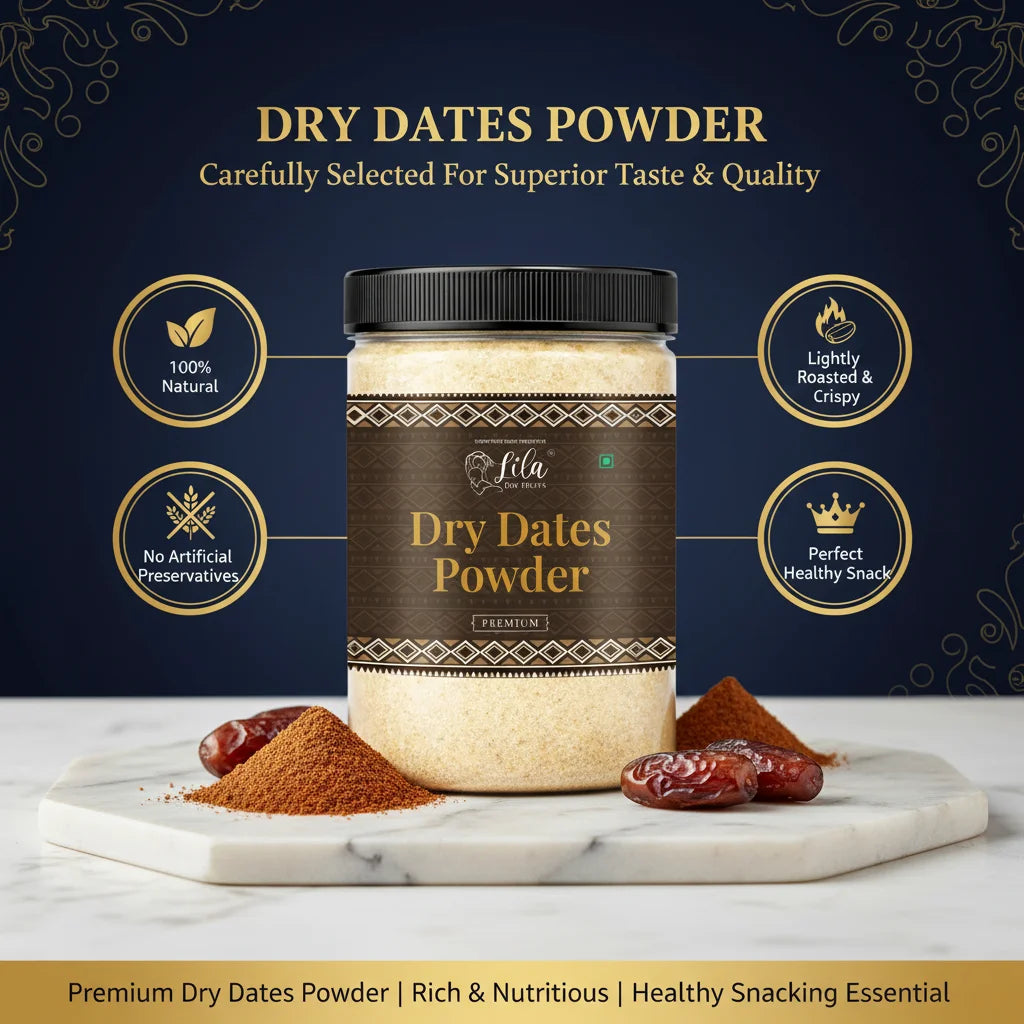 Dry Dates Powder 275g Natural Sweetener for Milk & Sweets