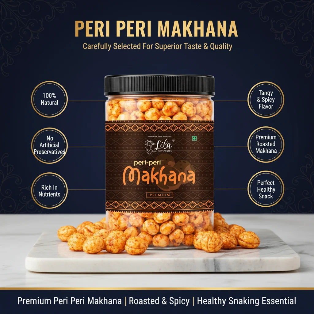 Roasted Peri Peri Makhana 75g Crunchy Healthy Snack