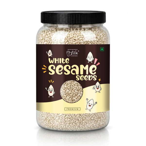 LILA DRY FRUITS Safed Til (White Sesame Seeds) | Premium Raw Seeds