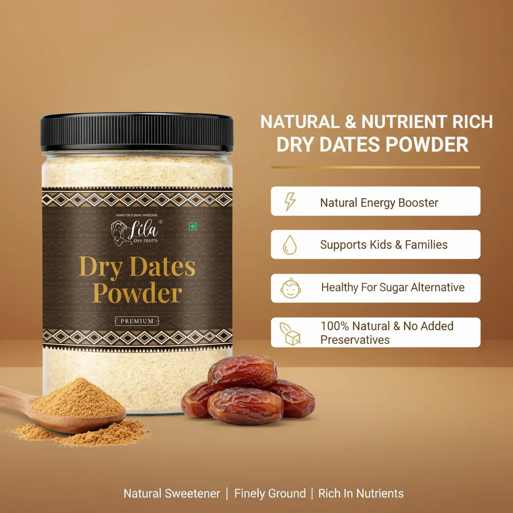 Dry Dates Powder 275g Natural Sweetener for Milk & Sweets