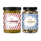 Lila Dry Fruits Premium Edamame 2 Flavours Combo – Indian Tadka & Protein Beans (Pack of 2, 100g Each)