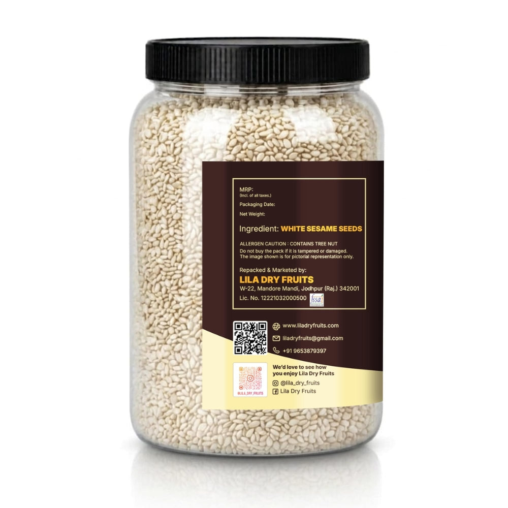LILA DRY FRUITS Safed Til (White Sesame Seeds) | Premium Raw Seeds