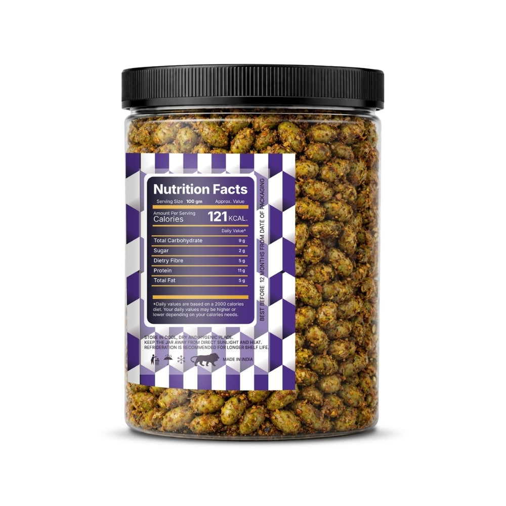 LILA DRY FRUITS Roasted Edamame Magic Masala | High Protein Snack