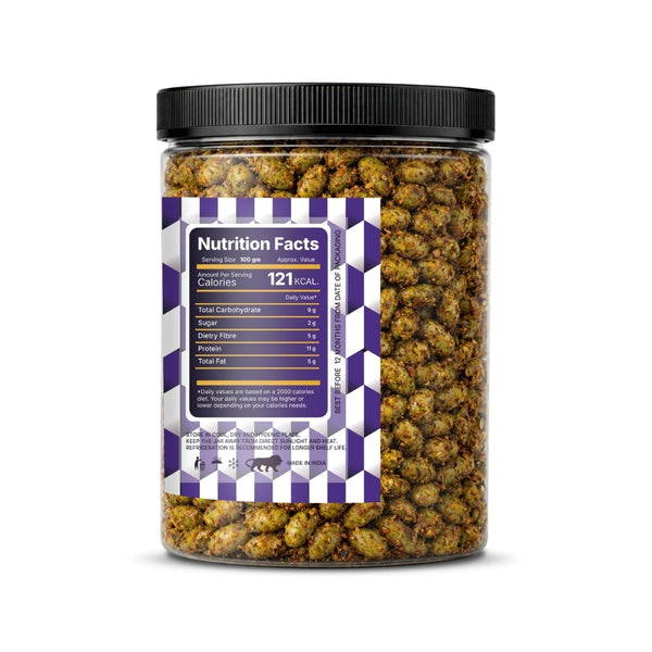 LILA DRY FRUITS Roasted Edamame Magic Masala | High Protein Snack