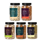 Premium 5 Dry Fruits Combo Pack (200g Each) – Cashew, Almond, Pista, Anjeer & Raisins