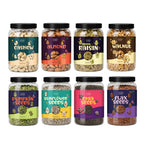 4 Seeds & 4 Dry Fruits Combo Pack (100g Each) | Cashew, Almond, Raisins, Walnut, Pumpkin, Sunflower, Chia & Flax Seeds